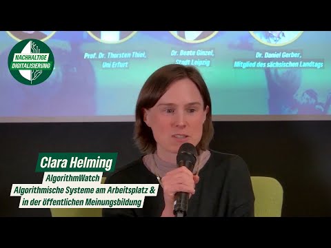 Clara Helming zu Antwortmaschine @ Podium „Wie viel KI verträgt unsere Demokratie?“