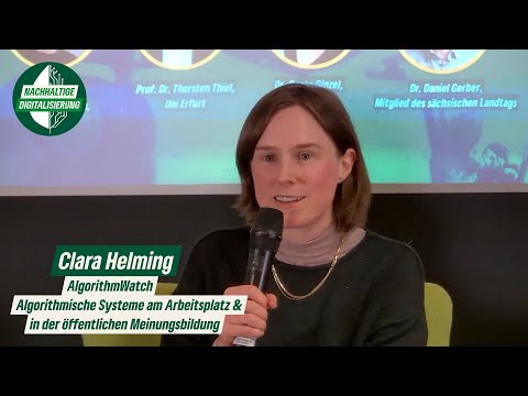 Clara Helming zu Grundrechtsfragen @ Podium „Wie viel KI verträgt unsere Demokratie?“
