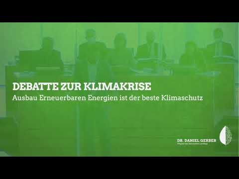 Rede im Landtag: Debatte zur Klimakrise