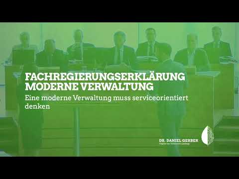 Rede im Landtag: Eine moderne Verwaltung muss serviceorientiert denken