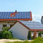 Photovoltaikmodule auf Dächern